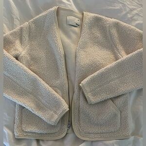 Aritzia Cream Sherpa Jacket, sz XS